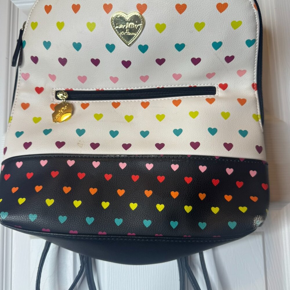 Betsey Johnson Hearts Backpack - Picture 4 of 4